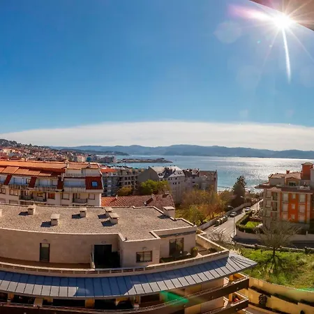 Sanxenxo, 1 Hab Con Vistas Al Mar, Piscina, Garaje Y A 150 Mts De La Playa Silgar Apartament Sanxenxo