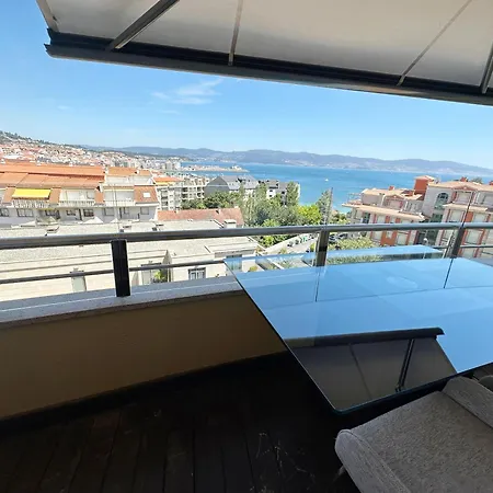 Apartament Sanxenxo, 1 Hab Con Vistas Al Mar, Piscina, Garaje Y A 150 Mts De La Playa Silgar