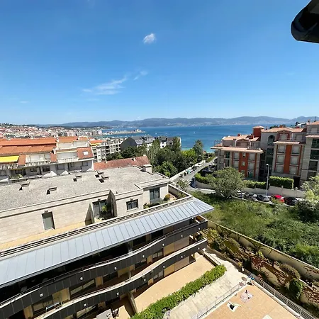 Apartament Sanxenxo, 1 Hab Con Vistas Al Mar, Piscina, Garaje Y A 150 Mts De La Playa Silgar