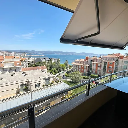 Sanxenxo, 1 Hab Con Vistas Al Mar, Piscina, Garaje Y A 150 Mts De La Playa Silgar Apartament