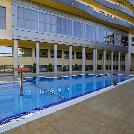 Sanxenxo, 1 Hab Con Vistas Al Mar, Piscina, Garaje Y A 150 Mts De La Playa Silgar דירה