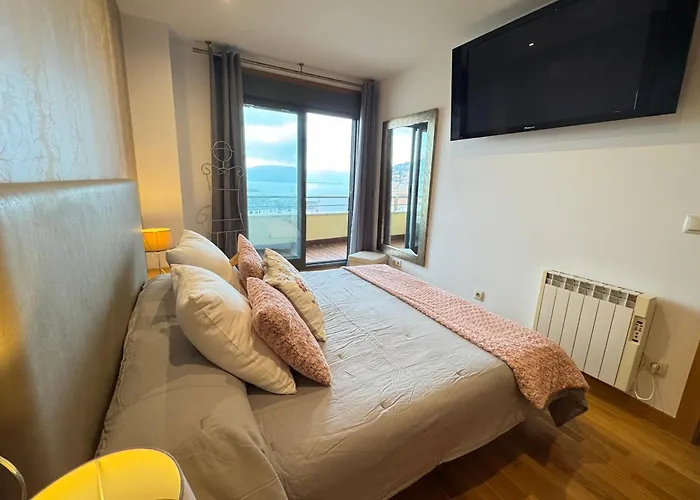 Sanxenxo, 1 Hab Con Vistas Al Mar, Piscina, Garaje Y A 150 Mts De La Playa Silgar Санхенхо