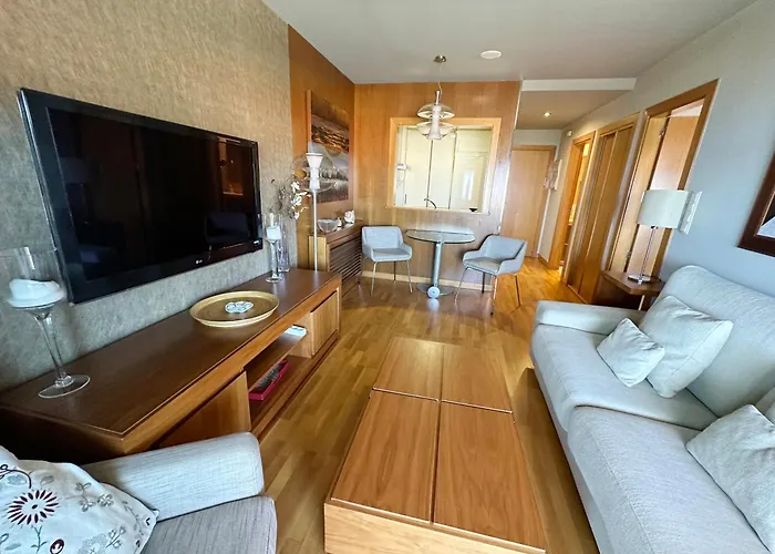 Sanxenxo, 1 Hab Con Vistas Al Mar, Piscina, Garaje Y A 150 Mts De La Playa Silgar * Санхенхо