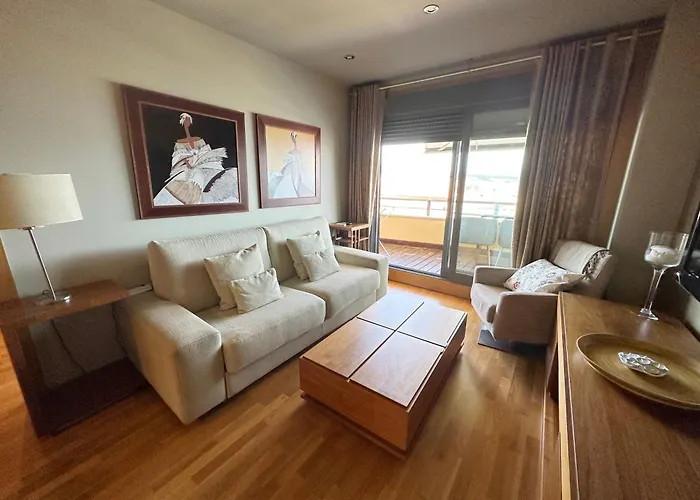 Апартаменты Sanxenxo, 1 Hab Con Vistas Al Mar, Piscina, Garaje Y A 150 Mts De La Playa Silgar *