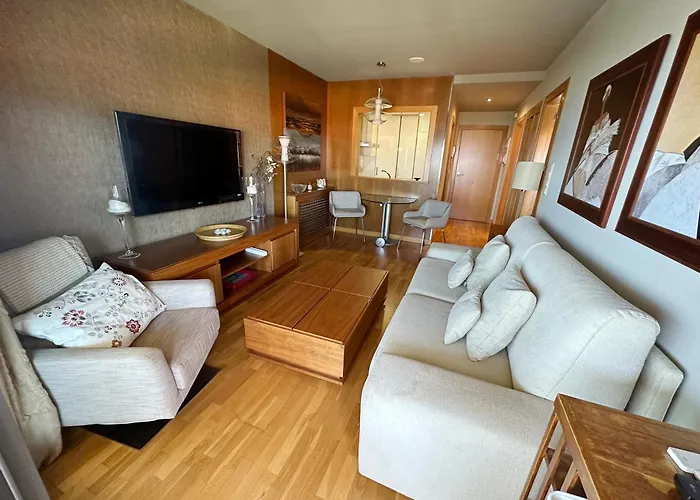 Sanxenxo, 1 Hab Con Vistas Al Mar, Piscina, Garaje Y A 150 Mts De La Playa Silgar Апартаменты