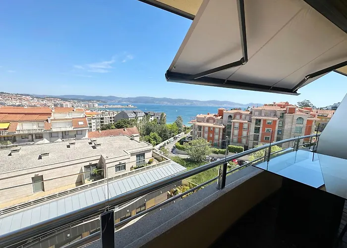 Sanxenxo, 1 Hab Con Vistas Al Mar, Piscina, Garaje Y A 150 Mts De La Playa Silgar Апартаменты
